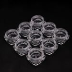 12Pcs Round Small Storage Plastic Bottle for Jewellery Beads, Cosmetics, Accessories