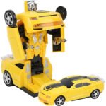 2 in 1 Cool Lighting Electric Racing Car Transformer Robots