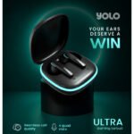 Yolo YoPod Ultra IPX4 Splashproof True Wireless Earbuds With ENC Quad Mics, Super Low Latency
