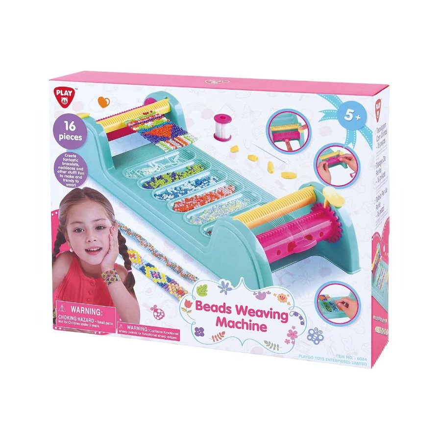 Beads Weaving Machine 16 Pcs Multicolor Gils Play Toy