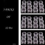 3 Packs Of 12Pcs Round Small Storage Plastic Bottles For Jewelry Beads Cosmetics And Accessories
